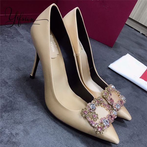 yifsion new spring summer black real silk women pumps pointed toe crystal slip on thin high heel pumps party shoes woman
yifsion new spring summer black real silk women pumps pointed toe crystal slip on thin high heel pumps party shoes woman