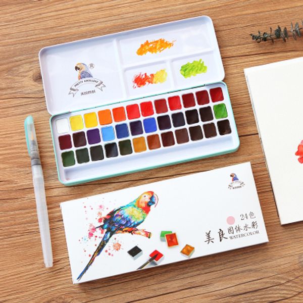 24/36 colors art supplies water color paint set solid watercolor pigment paint travel set
24/36 colors art supplies water color paint set solid watercolor pigment paint travel set