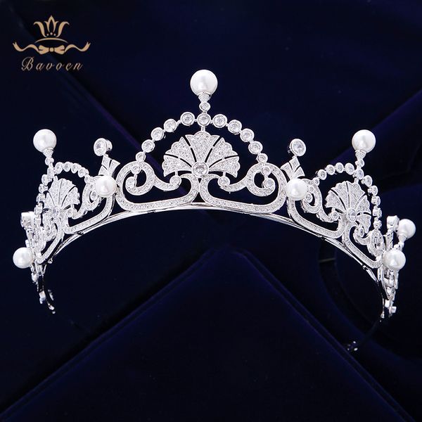 vintage royal queen full zircon brides crowns tiaras freshwater pearls wedding headband sliver bridal hair accessory, White;golden
vintage royal queen full zircon brides crowns tiaras freshwater pearls wedding headband sliver bridal hair accessory, White;golden