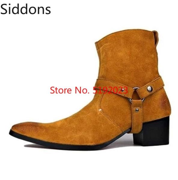 winter men's yellow buckle fashion ankle pu tie decoration hendrix harness boots male casual zapatos de hombre d188, Black
winter men's yellow buckle fashion ankle pu tie decoration hendrix harness boots male casual zapatos de hombre d188, Black