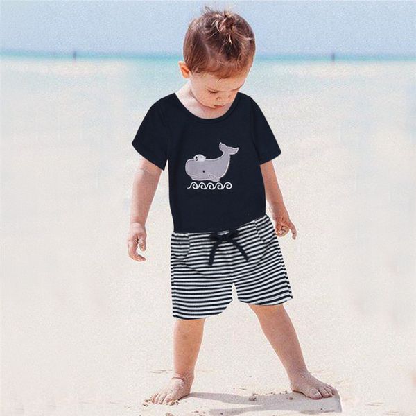2pcs fashion new summer newborn baby boys clothes cotton short sleeve cartoon print romper+stripe shorts outfits baby set, White
2pcs fashion new summer newborn baby boys clothes cotton short sleeve cartoon print romper+stripe shorts outfits baby set, White