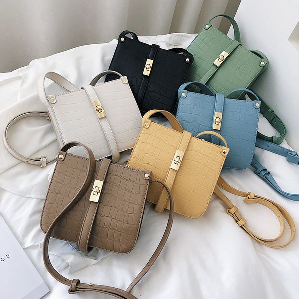 texture bag for women 2020 new lock square bag fashion shoulder messenger mobile phone
texture bag for women 2020 new lock square bag fashion shoulder messenger mobile phone