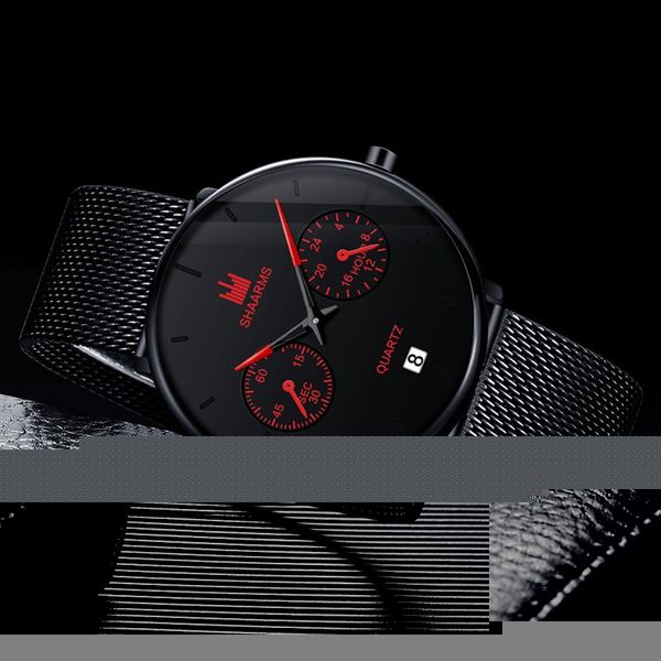 shaarms fashion luxury men watch mesh band stainless steel quartz wristwatch male man date business watches relogio masculino, Slivery;brown
shaarms fashion luxury men watch mesh band stainless steel quartz wristwatch male man date business watches relogio masculino, Slivery;brown