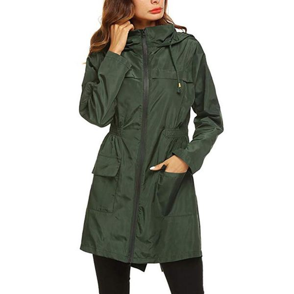 women fashion long sleeve hooded raincoat windbreaker ladies casual loose waterproof trenchcoat drawstring with pocket autumn, Tan;black
women fashion long sleeve hooded raincoat windbreaker ladies casual loose waterproof trenchcoat drawstring with pocket autumn, Tan;black