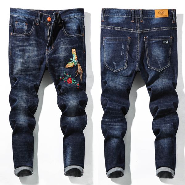 men's cotton fashion blue embroidered jeans men's boutique skinny cotton jeans size 29-36
men's cotton fashion blue embroidered jeans men's boutique skinny cotton jeans size 29-36