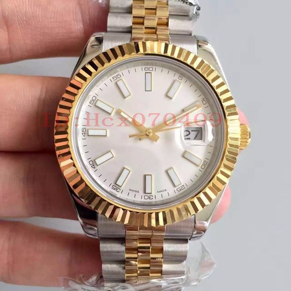 classic men's wristwatch 41mm 116233 white dial cal.2836 movement steel automatic luxury jffactory mens watch, Slivery;brown
classic men's wristwatch 41mm 116233 white dial cal.2836 movement steel automatic luxury jffactory mens watch, Slivery;brown