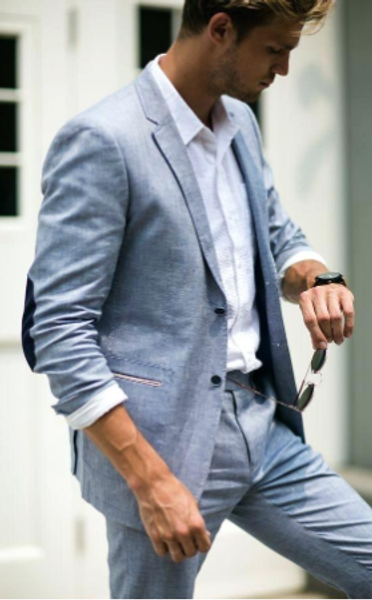 2019 smoking blue linen men suit classic summer jacket men suits for wedding smart casual beach prom blazer slim jacket+pants, White;black
2019 smoking blue linen men suit classic summer jacket men suits for wedding smart casual beach prom blazer slim jacket+pants, White;black