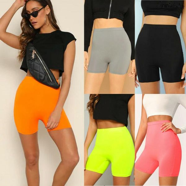 women stretchy compression yoga shorts sports gym fitness running exercise high waist shorts plain trousers, White;red
women stretchy compression yoga shorts sports gym fitness running exercise high waist shorts plain trousers, White;red