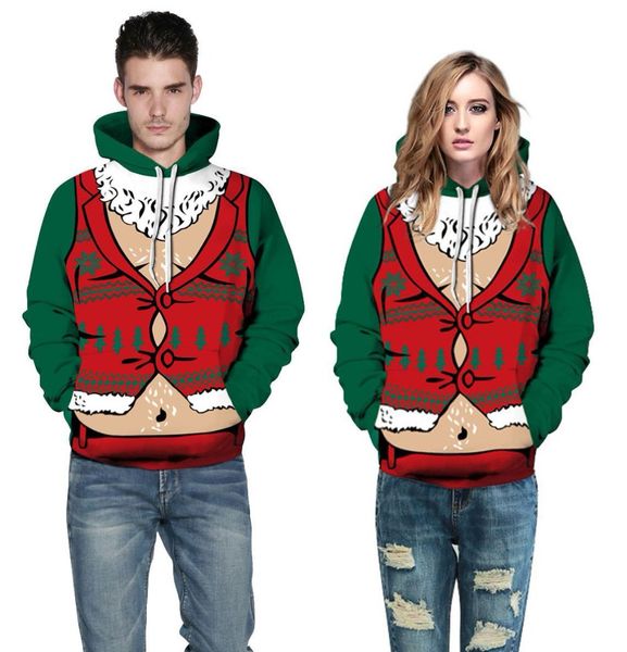 2019 autumn and winter new christmas belly digital printing hooded sweatershirt european and american lovers, Black
2019 autumn and winter new christmas belly digital printing hooded sweatershirt european and american lovers, Black