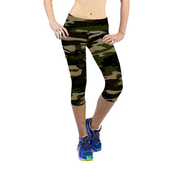 women fitness camouflage sport female tight elastic gym pants seven point mulher #t1p, Black
women fitness camouflage sport female tight elastic gym pants seven point mulher #t1p, Black