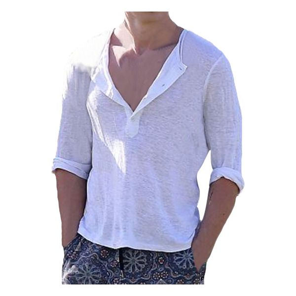 klv men's shirt summer fashion button v-neck slim fit short sleeve shirt blouse casual men clothing soft comfortable, White;black
klv men's shirt summer fashion button v-neck slim fit short sleeve shirt blouse casual men clothing soft comfortable, White;black