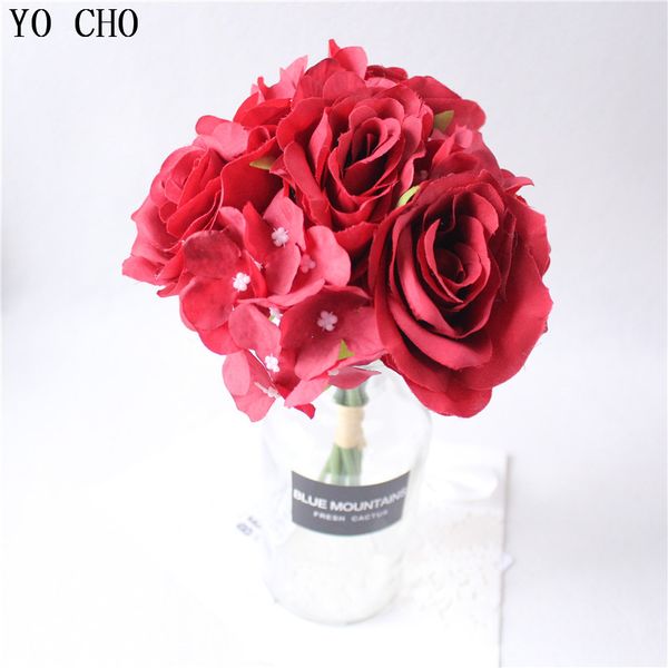 yo cho 1 bouquet wedding artificial rose hydrangea family wedding party birthday decor fake flore valentine's decoration flower
yo cho 1 bouquet wedding artificial rose hydrangea family wedding party birthday decor fake flore valentine's decoration flower