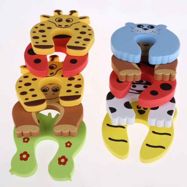 10pcs/lot Safety Gate Products Newborn Care Cabinet Locks Straps Animal Baby Security Door Card Protection Tools Baby Saftey