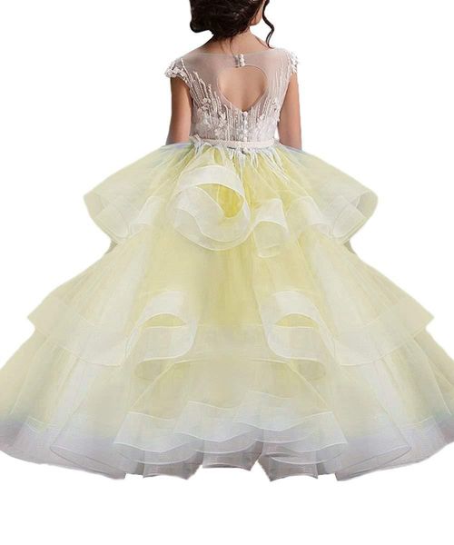 applique flower girls dresses for wedding white tulle off shoulder with sleeves princess new first communion dress, White;blue
applique flower girls dresses for wedding white tulle off shoulder with sleeves princess new first communion dress, White;blue