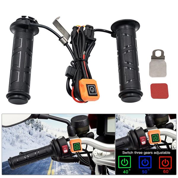 motorcycle handlebar electric heated grips handle with independent switch three-level thermostat motorbike handlebar
motorcycle handlebar electric heated grips handle with independent switch three-level thermostat motorbike handlebar