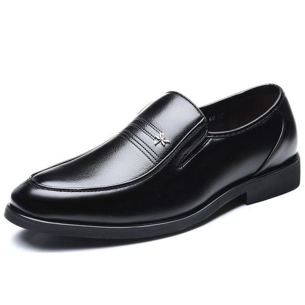 male leather shoes men dress shoes business classic square toe leather men formal footwear slip-on oxfords, Black
male leather shoes men dress shoes business classic square toe leather men formal footwear slip-on oxfords, Black
