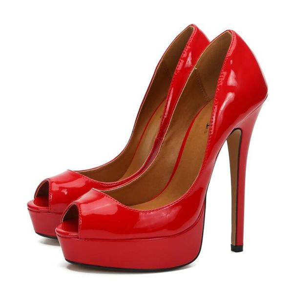 new pattern superior quality europe and america shoes woman 16cm stiletto peep toe nightclub extra large code 40-47 48, Black
new pattern superior quality europe and america shoes woman 16cm stiletto peep toe nightclub extra large code 40-47 48, Black