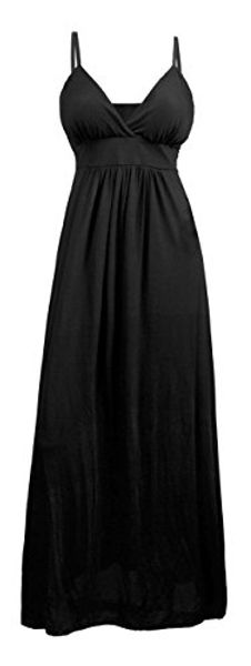 evogues women's cocktail maxi dress, Black;gray