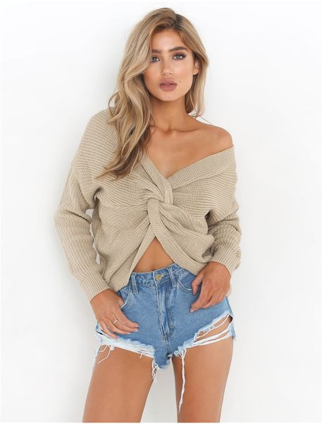 fashion women autumn winter long sleeve v neck knitted sweater elegant ladies pullover crisscross truien dames streetwear, White;black
fashion women autumn winter long sleeve v neck knitted sweater elegant ladies pullover crisscross truien dames streetwear, White;black