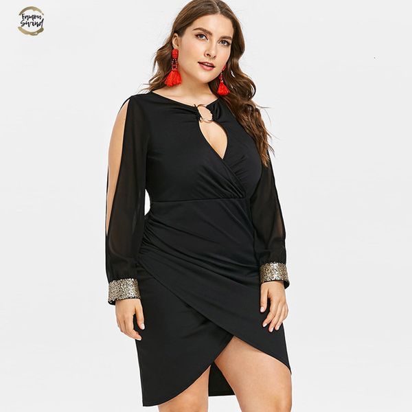 size plus keyhole neck sequined slit bodycon dress autumn women clothing party dresses ol club dress vestidos 5xl designer clothes, Black;gray
size plus keyhole neck sequined slit bodycon dress autumn women clothing party dresses ol club dress vestidos 5xl designer clothes, Black;gray