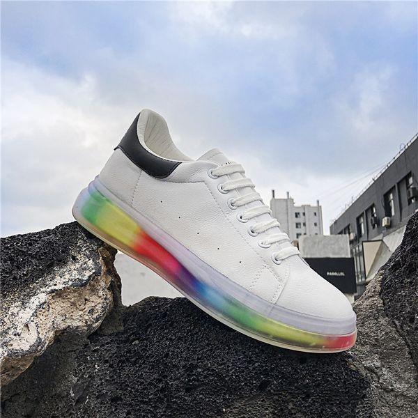 unn spring 2020 man shoes leather mens shoes casual white men sneakers fashion rainbow bottoms men platform flats, Black
unn spring 2020 man shoes leather mens shoes casual white men sneakers fashion rainbow bottoms men platform flats, Black