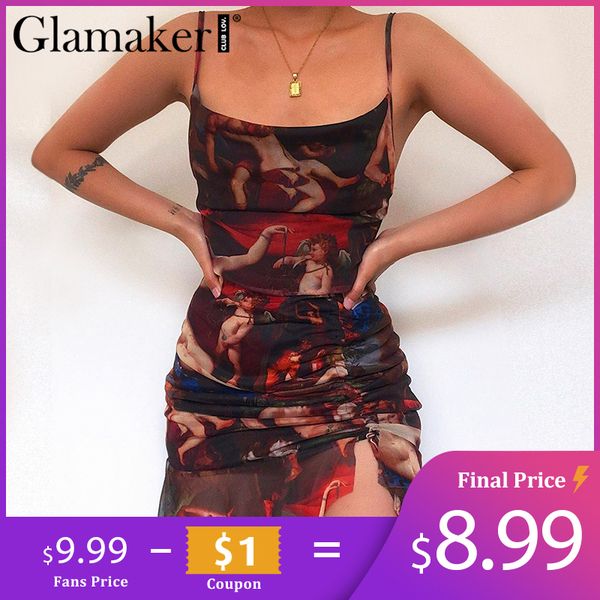 glamaker mesh transparent short sundress women blackless sleeveless elegant dress angel print shir spring summer beachdress, Black;gray
glamaker mesh transparent short sundress women blackless sleeveless elegant dress angel print shir spring summer beachdress, Black;gray