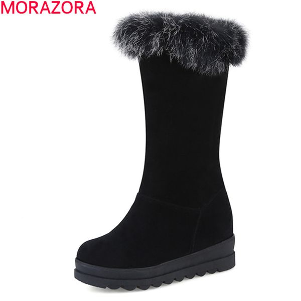 morazora 2020 winter fashion snow boots comfortable flock round toe ladies shoes keep warm solid black mid calf boots women
morazora 2020 winter fashion snow boots comfortable flock round toe ladies shoes keep warm solid black mid calf boots women