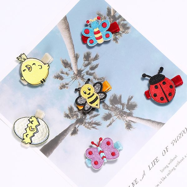 12pcs ins boutique cute embroidery squirrel lion bee hair clips giraffe butterfly beetle chick hairpins princess headwear, Slivery;white
12pcs ins boutique cute embroidery squirrel lion bee hair clips giraffe butterfly beetle chick hairpins princess headwear, Slivery;white