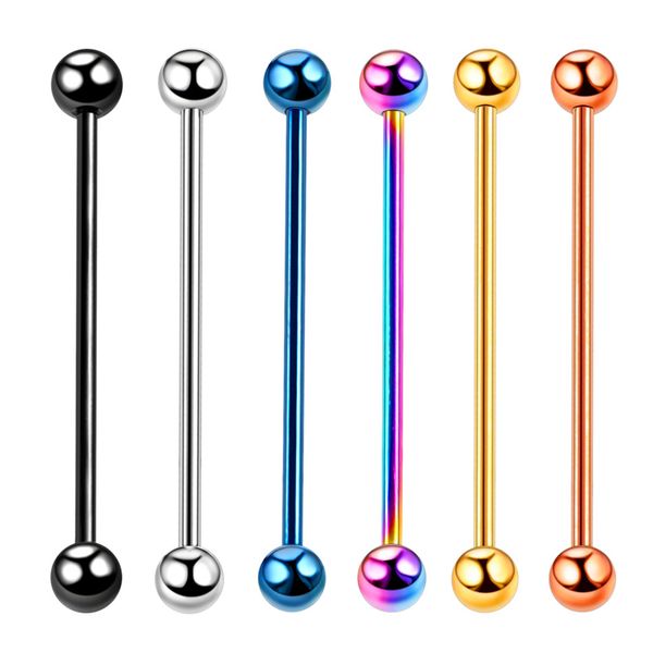 6pcs surgical steel 14g industrial piercing cartilage earrings ear stud barbell ombligo pircing 34mm body jewelry wholesale, Slivery;golden
6pcs surgical steel 14g industrial piercing cartilage earrings ear stud barbell ombligo pircing 34mm body jewelry wholesale, Slivery;golden
