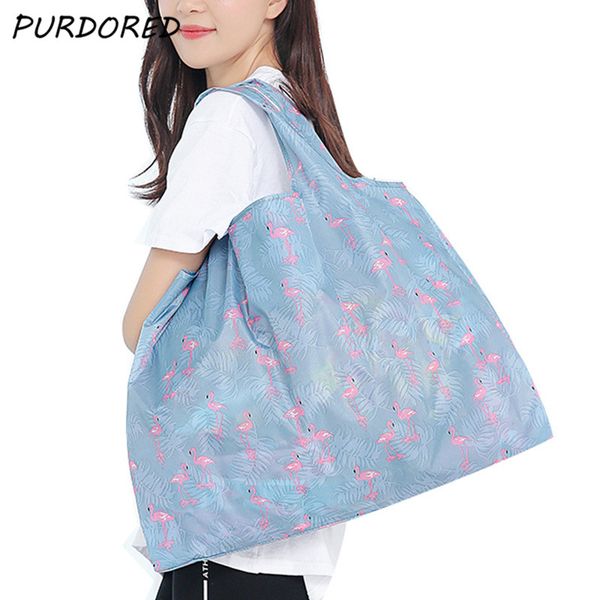purdored 1 pc reusable folding shopping bag women tote bag reusable tote pouch recycle waterproof storage handbags dropshipping
purdored 1 pc reusable folding shopping bag women tote bag reusable tote pouch recycle waterproof storage handbags dropshipping