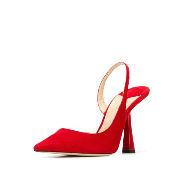 shoes woman 8.5cm thin high heels slingbacks female pointed toe solid flock women's shoes office lady elegant sandals plus size, Black
shoes woman 8.5cm thin high heels slingbacks female pointed toe solid flock women's shoes office lady elegant sandals plus size, Black