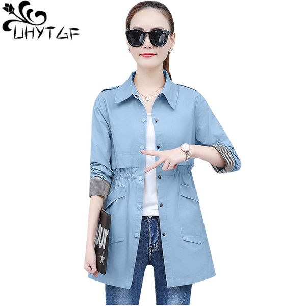 women's trench coats uhytgf spring autumn coat solid color wild thin women clothes long-sleeved slim 3xl plus size windbreaker female 1, Tan;black
women's trench coats uhytgf spring autumn coat solid color wild thin women clothes long-sleeved slim 3xl plus size windbreaker female 1, Tan;black