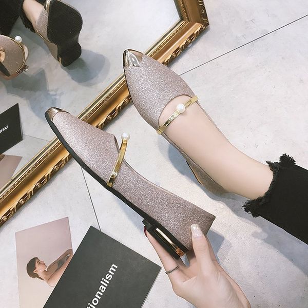 women's pointed-toe 2019 new style spring shallow mouth shoes women's shoes nurses flat keel thin fashion, Black
women's pointed-toe 2019 new style spring shallow mouth shoes women's shoes nurses flat keel thin fashion, Black