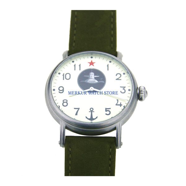 red star mechanical mens watch moscow style russia handwind mechanical submarine, Slivery;brown
red star mechanical mens watch moscow style russia handwind mechanical submarine, Slivery;brown