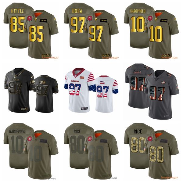 Мужская San Франциско Джерси 49ers 10 Джимми Гаропполо 97 Ник Боза Лоуренс Золото и Grown 2019 салют Service Limited футбола
Мужская San Франциско Джерси 49ers 10 Джимми Гаропполо 97 Ник Боза Лоуренс Золото и Grown 2019 салют Service Limited футбола