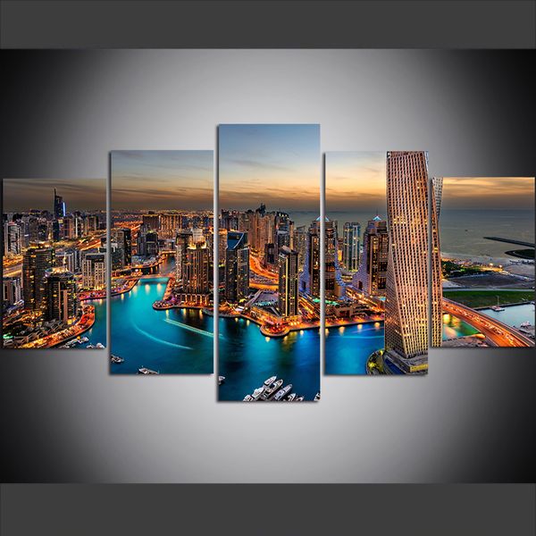 5 piece large size canvas wall art pictures creative dubai city united arab emirates art print oil painting for living room
5 piece large size canvas wall art pictures creative dubai city united arab emirates art print oil painting for living room