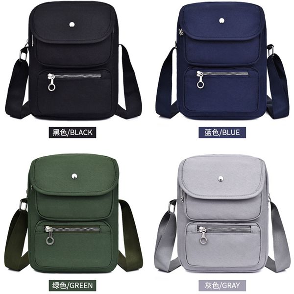 2019 new men's simple business casual bag cross shoulder oxford cloth bags