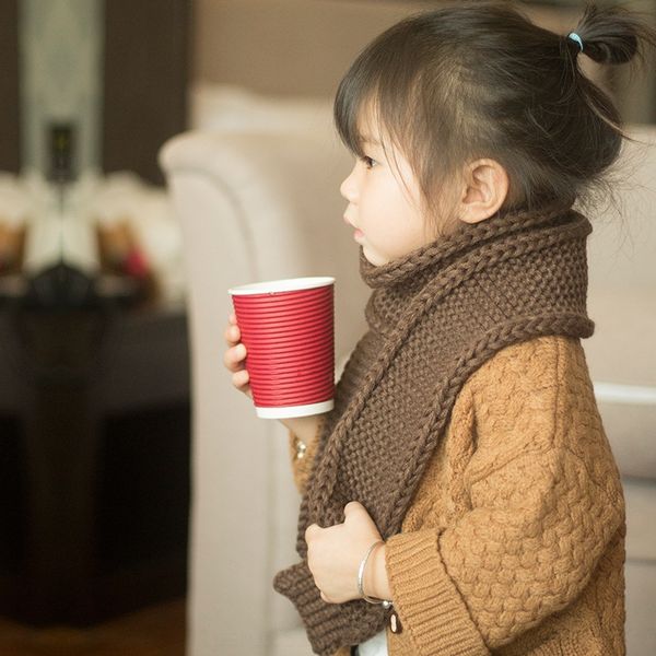 2020 children's fashionable knitted baby's scarf pure color cute all-match children's and girls' scarf, Red;brown
2020 children's fashionable knitted baby's scarf pure color cute all-match children's and girls' scarf, Red;brown