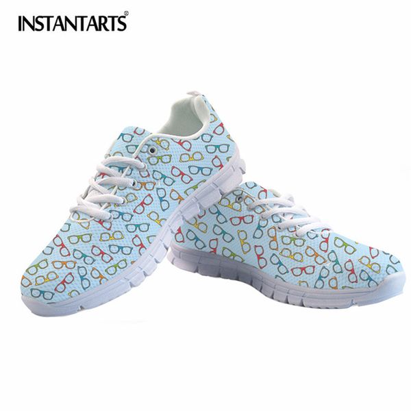 instantarts cartoon eyeglasses printing women casual sneaker shoes girls ladies summer breathable mesh flat shoes for teenagers, Black
instantarts cartoon eyeglasses printing women casual sneaker shoes girls ladies summer breathable mesh flat shoes for teenagers, Black