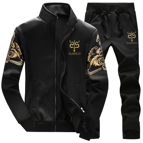 2020 mens brand outwear tracksuit men jackets+pants 2pc mens hoodies and sweatshirts slim fit sportswear plus size 3xl 4xl, Black
2020 mens brand outwear tracksuit men jackets+pants 2pc mens hoodies and sweatshirts slim fit sportswear plus size 3xl 4xl, Black
