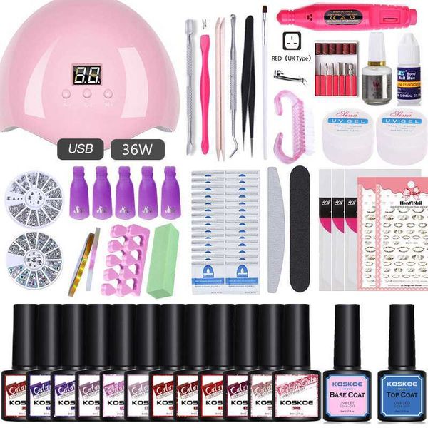 koskoe manicure set kit for 12 colors gel nail polish kit set with nail lamp uk plug drill machine art tool kits
koskoe manicure set kit for 12 colors gel nail polish kit set with nail lamp uk plug drill machine art tool kits