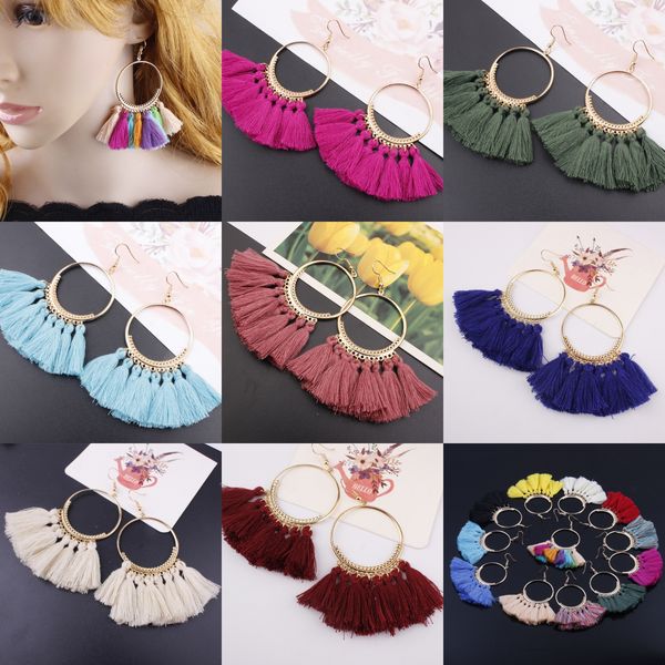 bohemia circle fringe earrings 16colors alloy long tassels earring fan-shape pendant dangle hook earrings eardrop ethnic jewelry gifts, Silver
bohemia circle fringe earrings 16colors alloy long tassels earring fan-shape pendant dangle hook earrings eardrop ethnic jewelry gifts, Silver