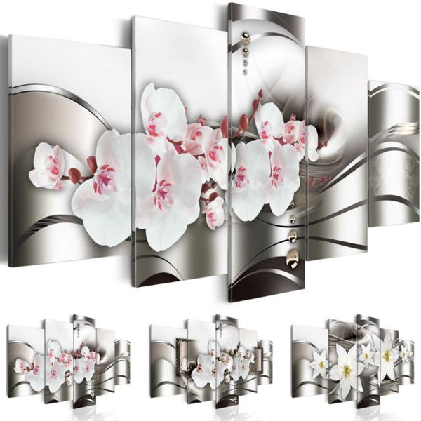 5 panels flowers art wall painting print on canvas for home decor modern art print orchid flower living romm decoration (unframed)
5 panels flowers art wall painting print on canvas for home decor modern art print orchid flower living romm decoration (unframed)