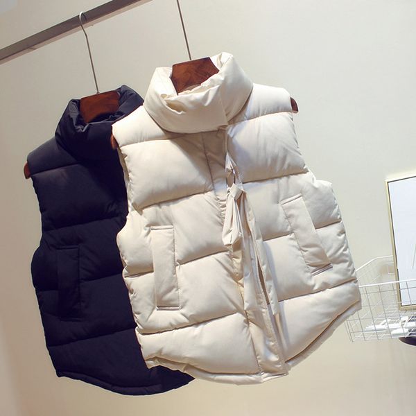 women winter vest waistcoat 2019 spring autumn vest female casual warm vests women's sleeveless coat, Black;white
women winter vest waistcoat 2019 spring autumn vest female casual warm vests women's sleeveless coat, Black;white