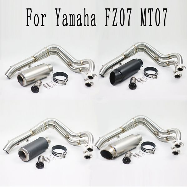 mt 07 fz 07 motorcycle модифицированный скольжению на выхлопная контакт среднего звена трубы для yamaha mt07 fz-07 mt07 2013 2014 2015 2016
mt 07 fz 07 motorcycle модифицированный скольжению на выхлопная контакт среднего звена трубы для yamaha mt07 fz-07 mt07 2013 2014 2015 2016
