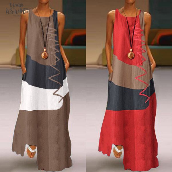 oversized womens summer sundress zanzea 2020 patchwork maxi dress vintage casual sleeveless tank vestidos female cotton robe, Black;gray
oversized womens summer sundress zanzea 2020 patchwork maxi dress vintage casual sleeveless tank vestidos female cotton robe, Black;gray