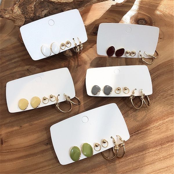 aomu 6pcs/set colorful wild drop oil knotted metal hollow circle stud earrings for women birthday gifts party jewelry pendant, Golden;silver
aomu 6pcs/set colorful wild drop oil knotted metal hollow circle stud earrings for women birthday gifts party jewelry pendant, Golden;silver