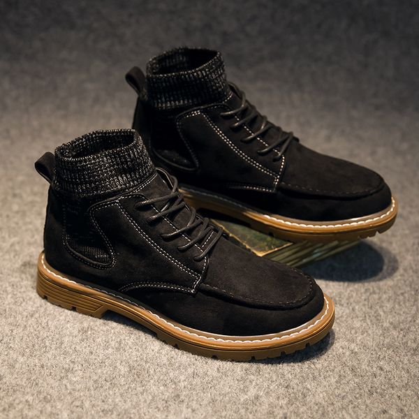men's winter sports shoes new winter plush waterproof snow boots warm men's shoes outdoor fashion ankle boots, Black
men's winter sports shoes new winter plush waterproof snow boots warm men's shoes outdoor fashion ankle boots, Black