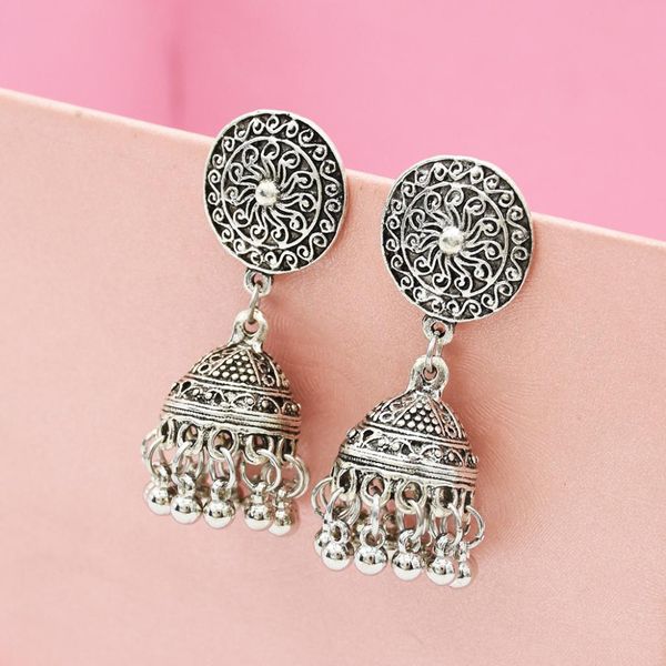 vintage tibetan ethnic bell tassel dangle earrings belly dancing ear stud, Golden
vintage tibetan ethnic bell tassel dangle earrings belly dancing ear stud, Golden