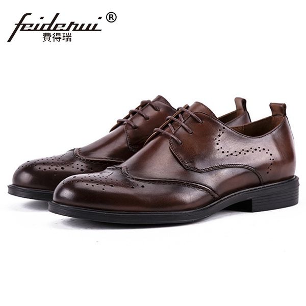 new summer designer round toe man formal dress breathable shoes genuine leather carved men's handmade derby brogue flats ss385, Black
new summer designer round toe man formal dress breathable shoes genuine leather carved men's handmade derby brogue flats ss385, Black